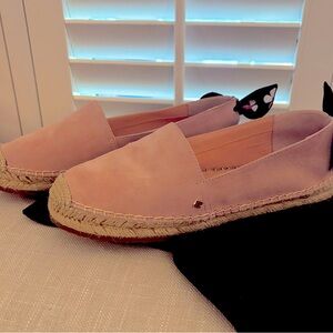 Kate Spade pink suede espadrille